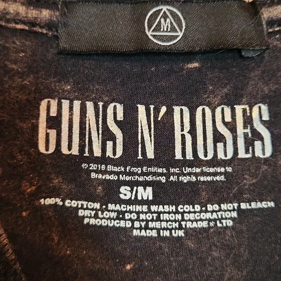 Guns n roses acid wash tshirt - Picture 3 of 5